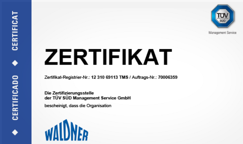 Zertifikat Informationssicherheitsmanagementsystem