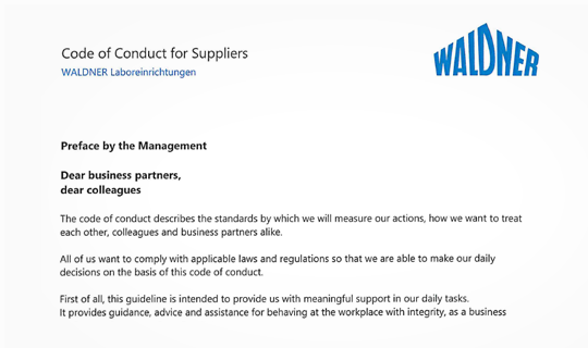Code of Conduct for Suppliers