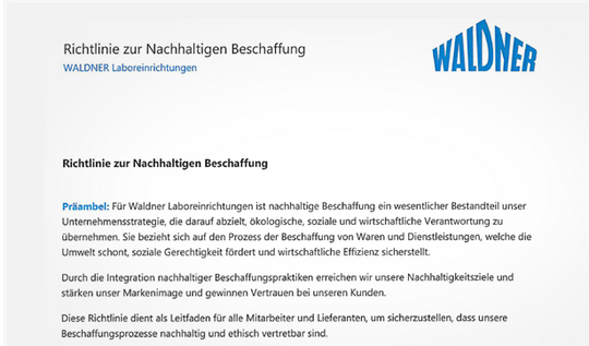 Richtlinie Lieferanten