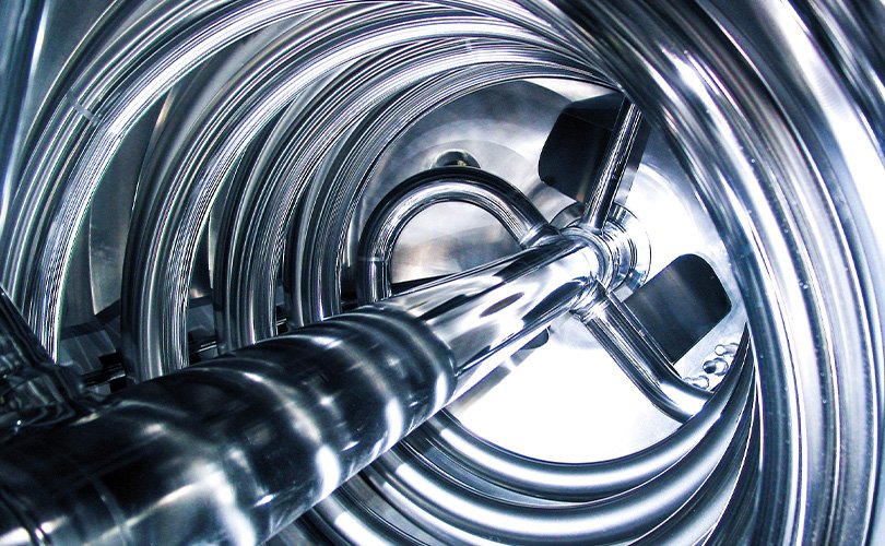 Innenansicht eines Edelstahl-Isolators