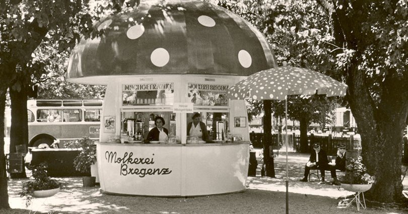 Milchpilz der kultige Pilzkiosk von Waldner