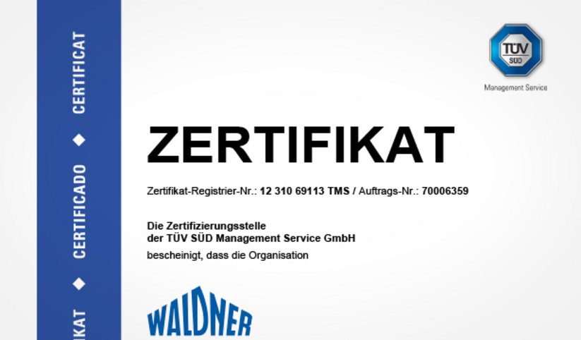 Zertifikat Informationssicherheitsmanagementsystem