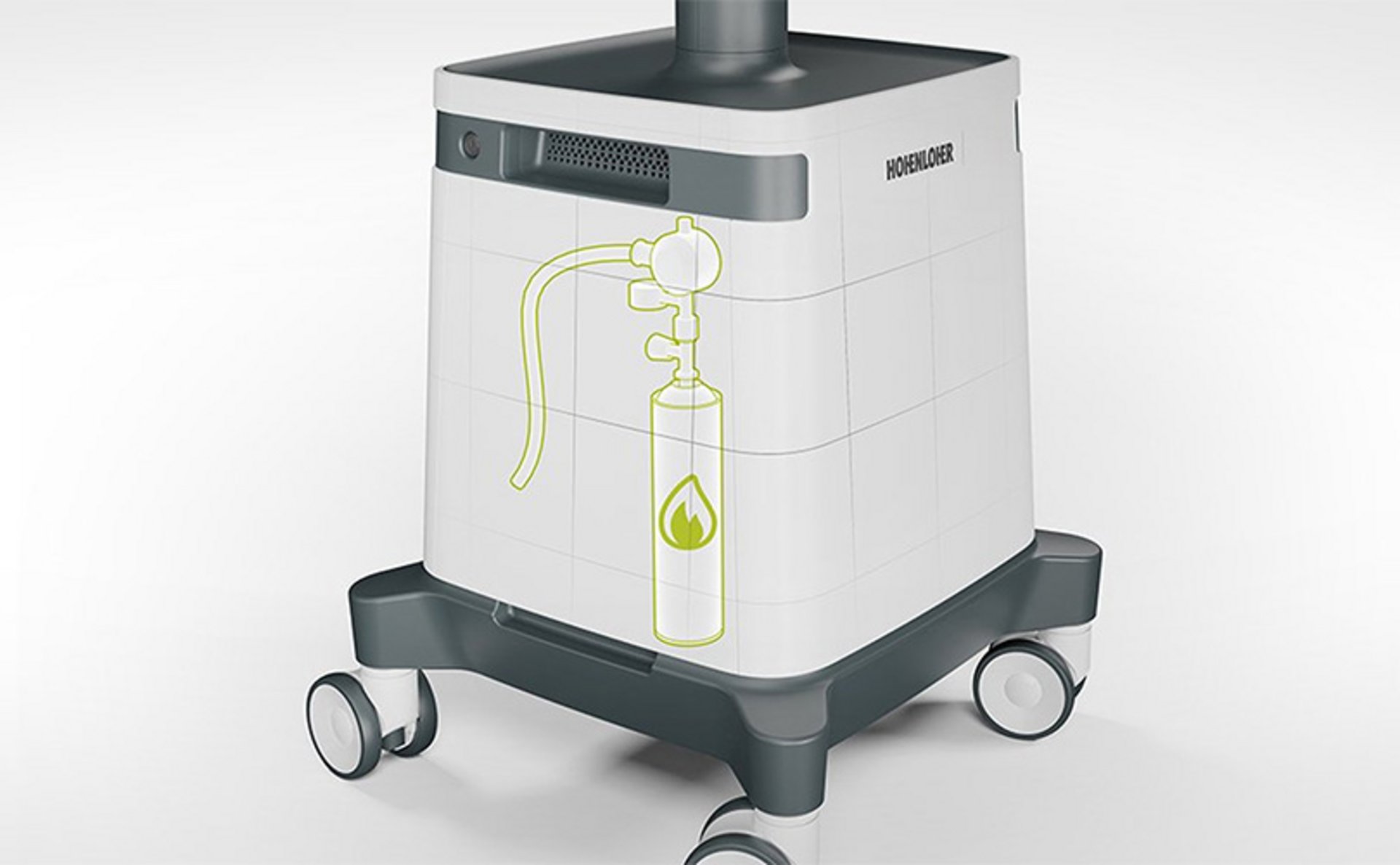 medienBuddy® supply module with graphical depiction of media lines.