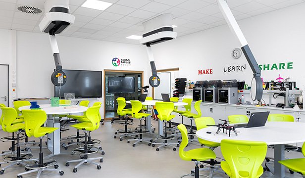 Stylized graphic of a human head with gears symbolizing creativity and innovation