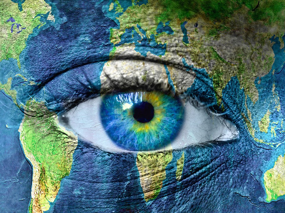 Bild eines Menschen Auge