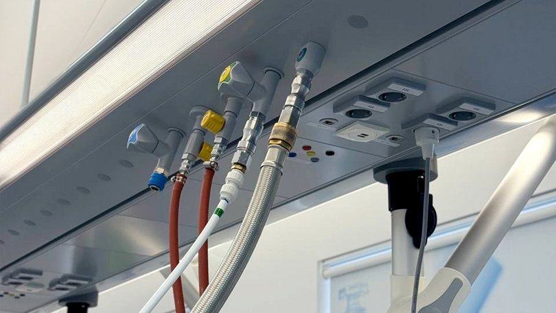 Detailaufnahme des Medienflügels