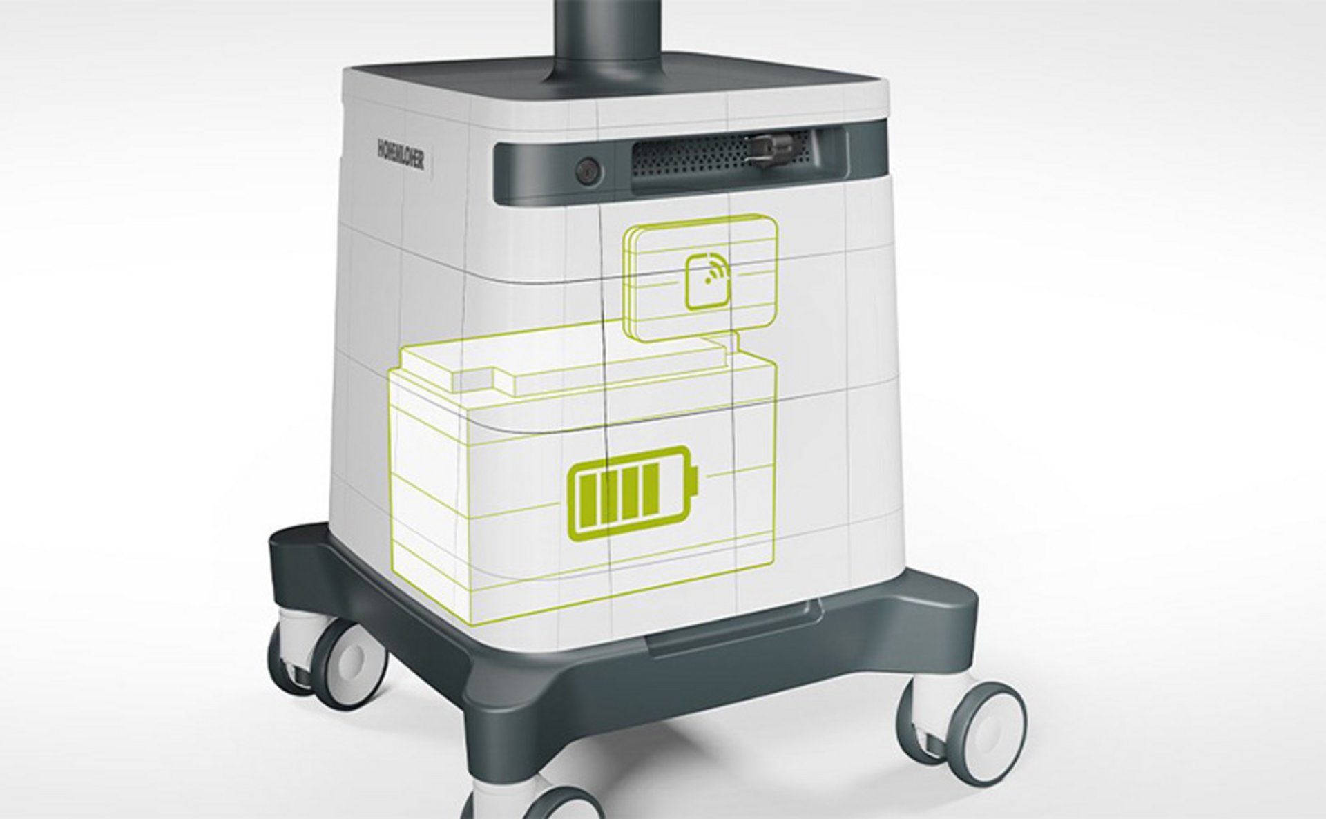 medienBuddy® with visualisation of integrated energy and media routing.