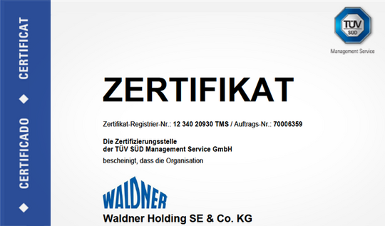 Zertifikat Energiemanagementsystem