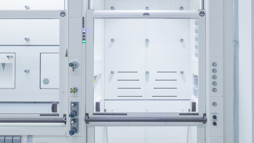 Detailaufnahme Laborabzug