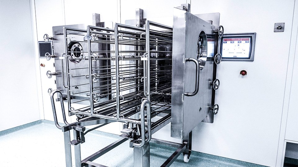 Industrieller Vakuumtrockner aus Edelstahl