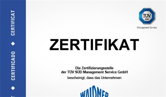 Zertifikat Arbeits- und Gesundheitsschutzmanagement