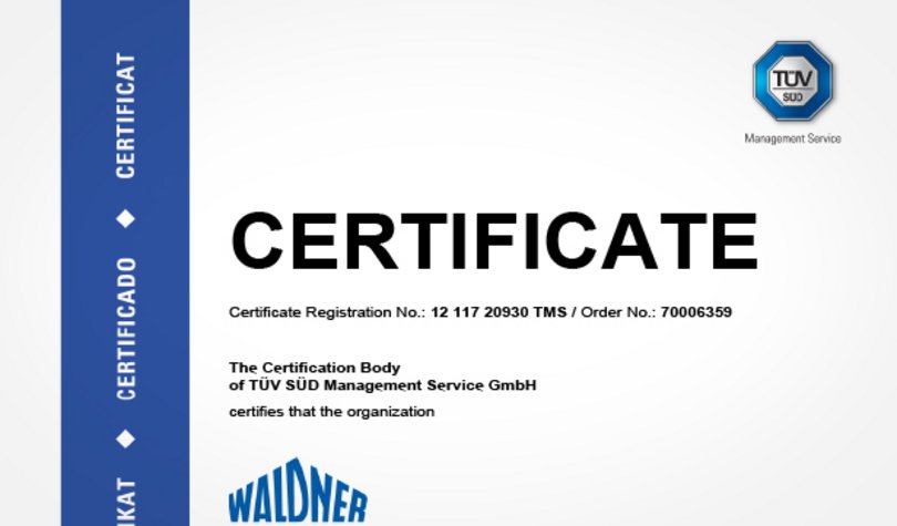 Certificate Occupational and environmental protection