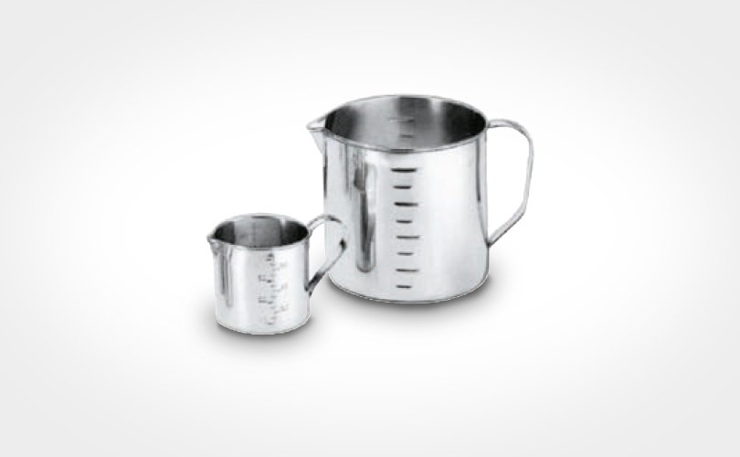 Stainless steel vessels and containers Measuring jugs