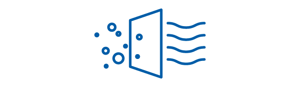Icon: Reliable separation of solids and liquids