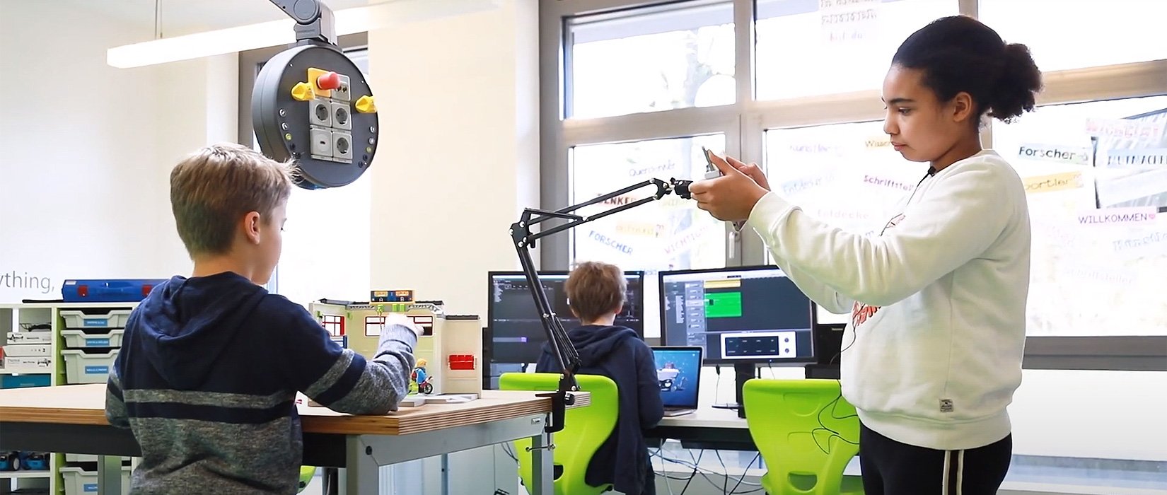 Schüler im Makerspace