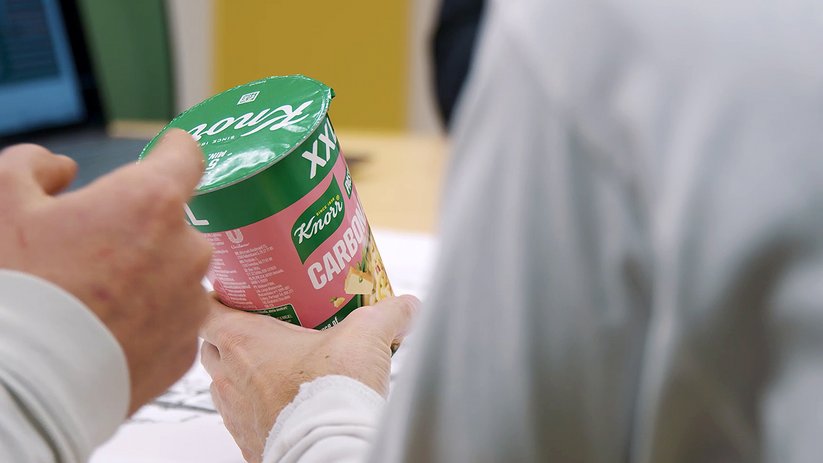 Begutachtung der Snackpot-Deckel
